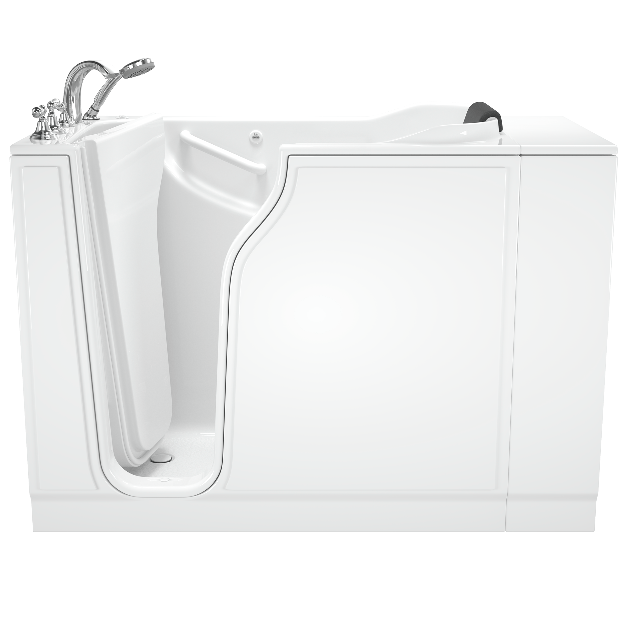 Gelcoat Premium Series 30 x 52 -Inch Walk-in Tub With Whirlpool System - Left-Hand Drain With Faucet